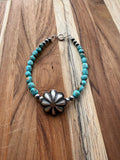 Kimberly Tom Kingman Turquoise Concho Bracelet