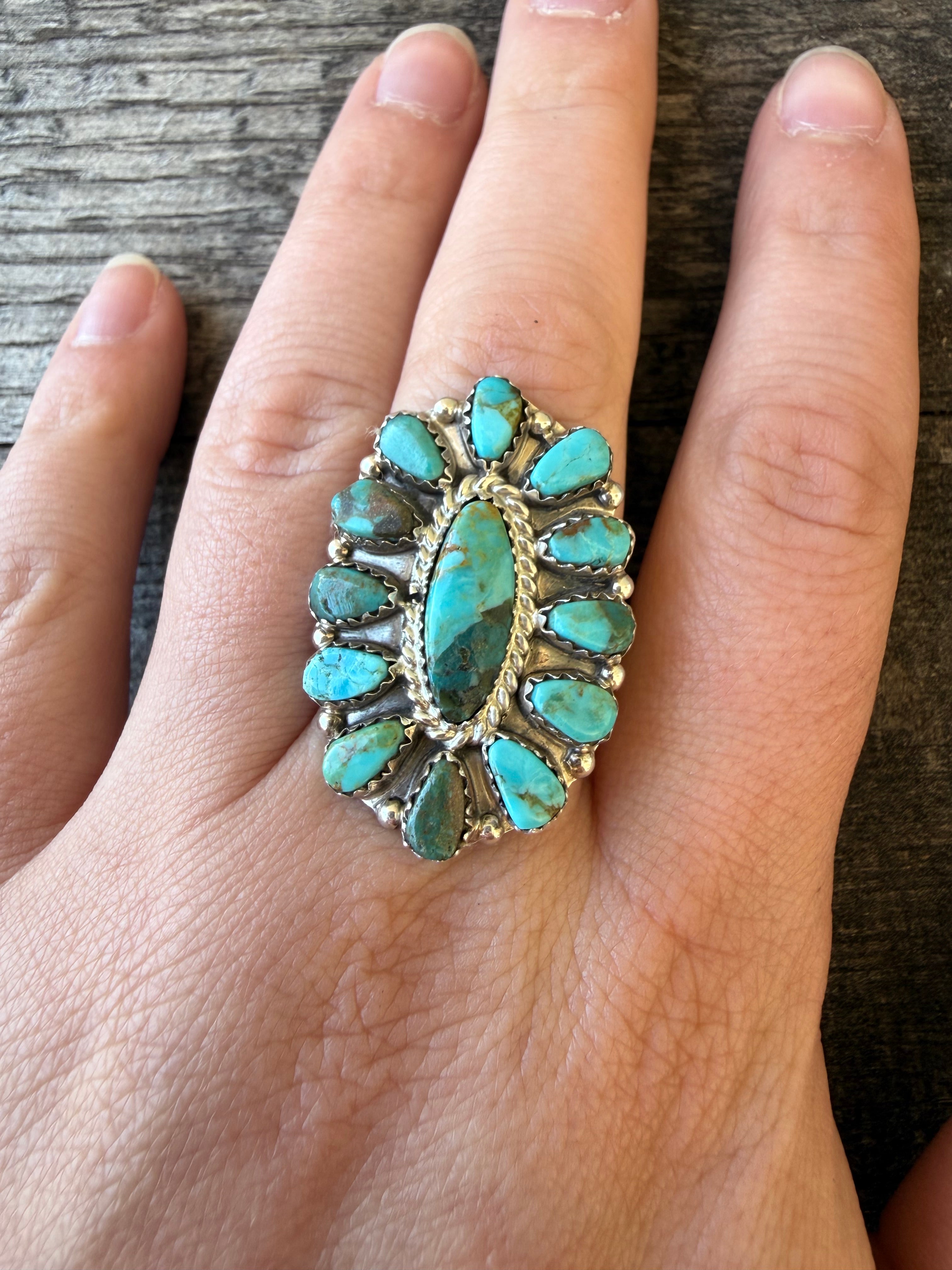 Tamara Benally Navajo Cluster Ring