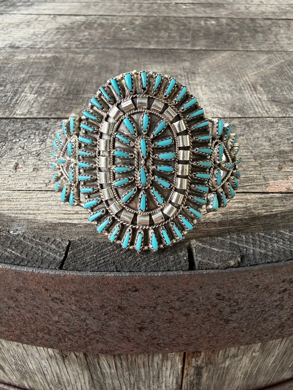 Violet & Jeffery Begay Needle Point Cuff