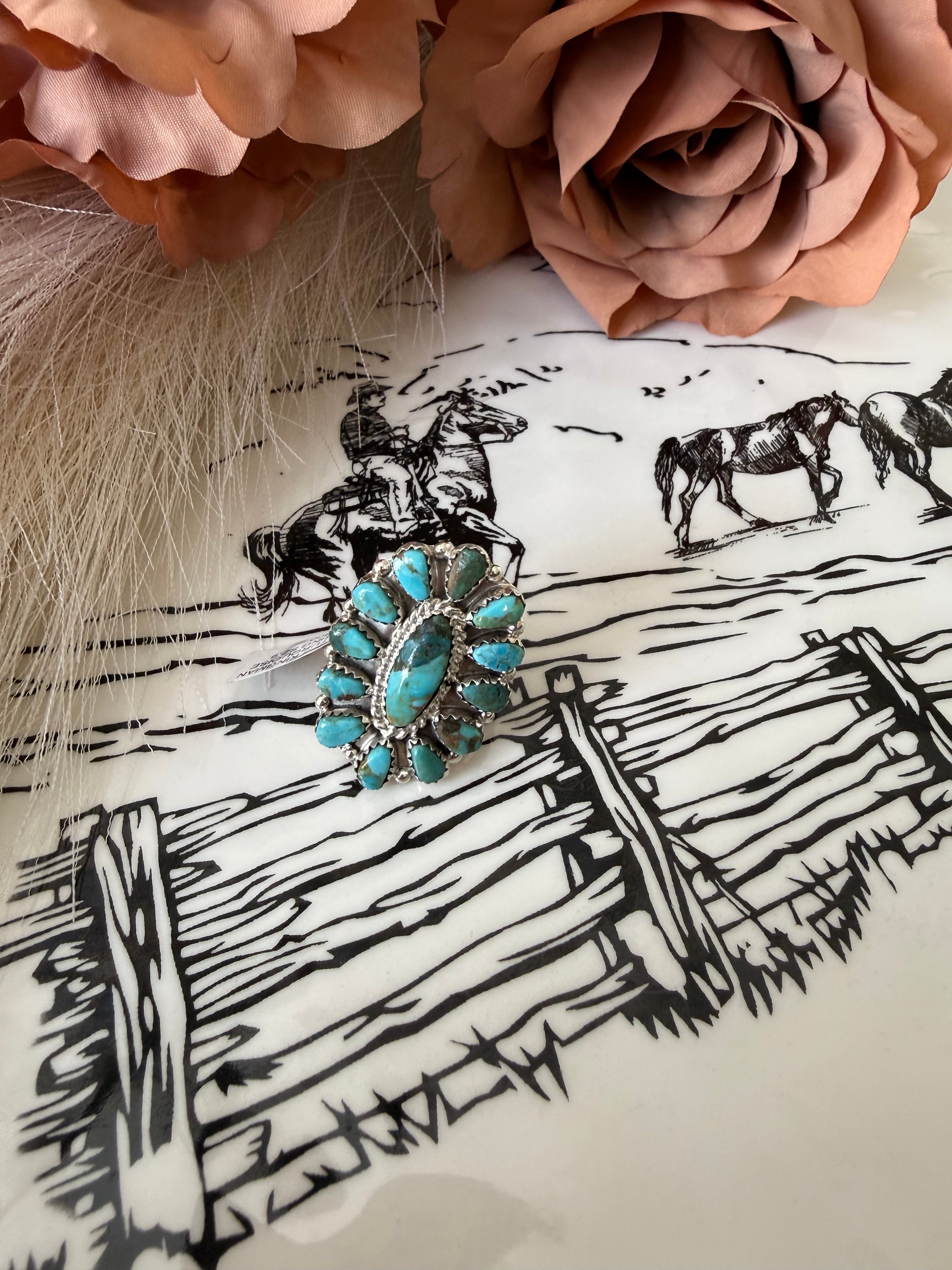 Tamara Benally Navajo Cluster Ring