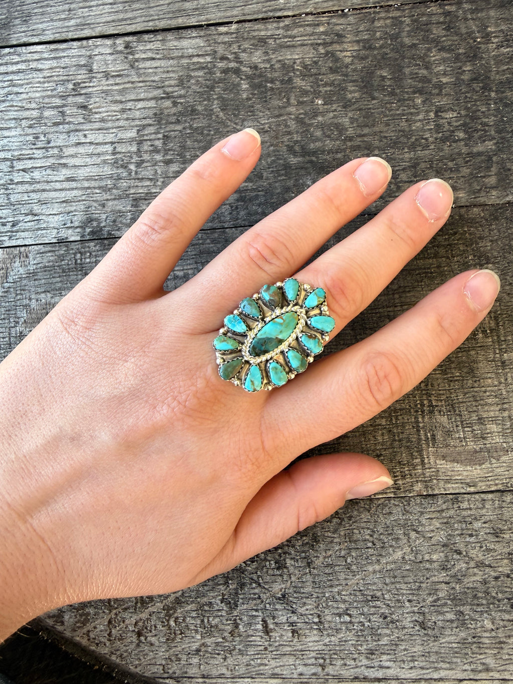 Tamara Benally Navajo Cluster Ring