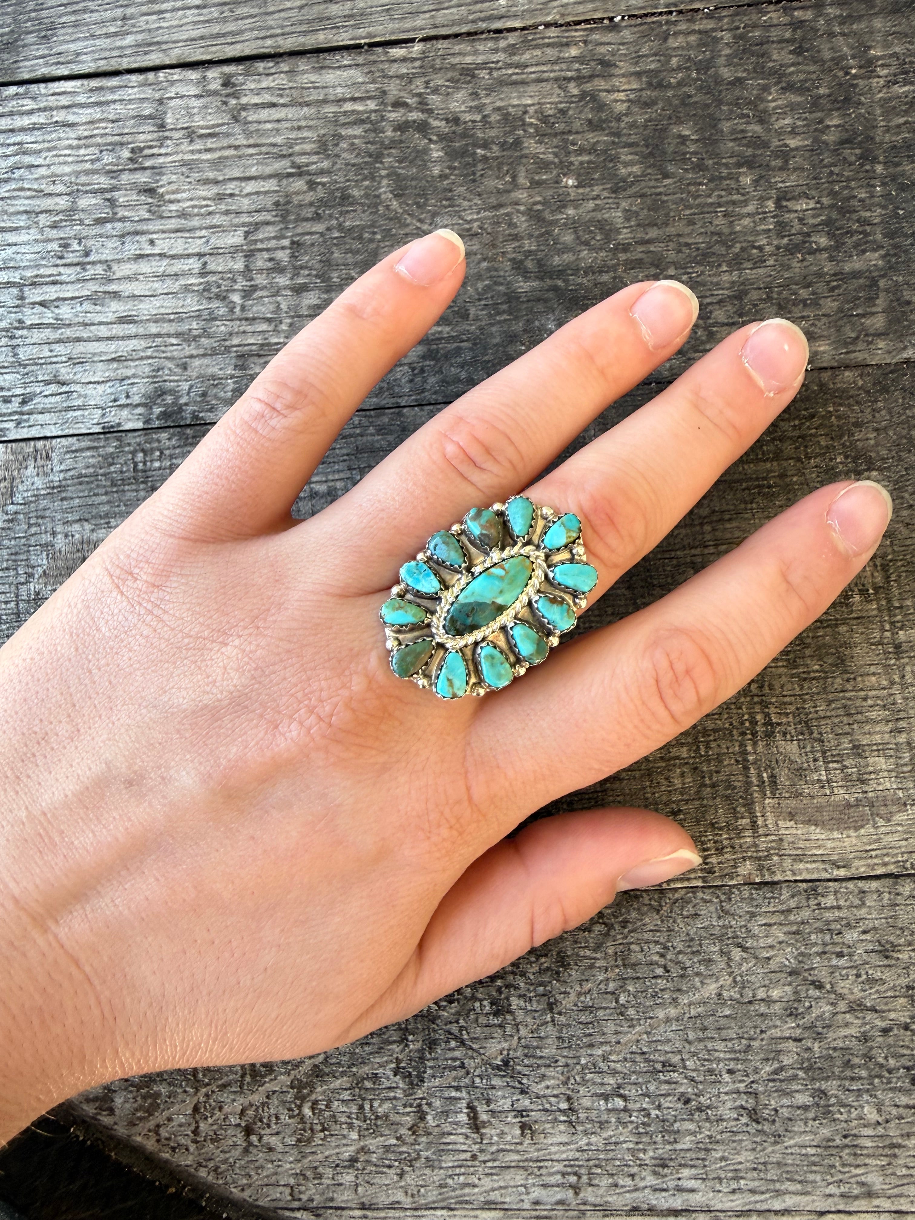 Tamara Benally Navajo Cluster Ring