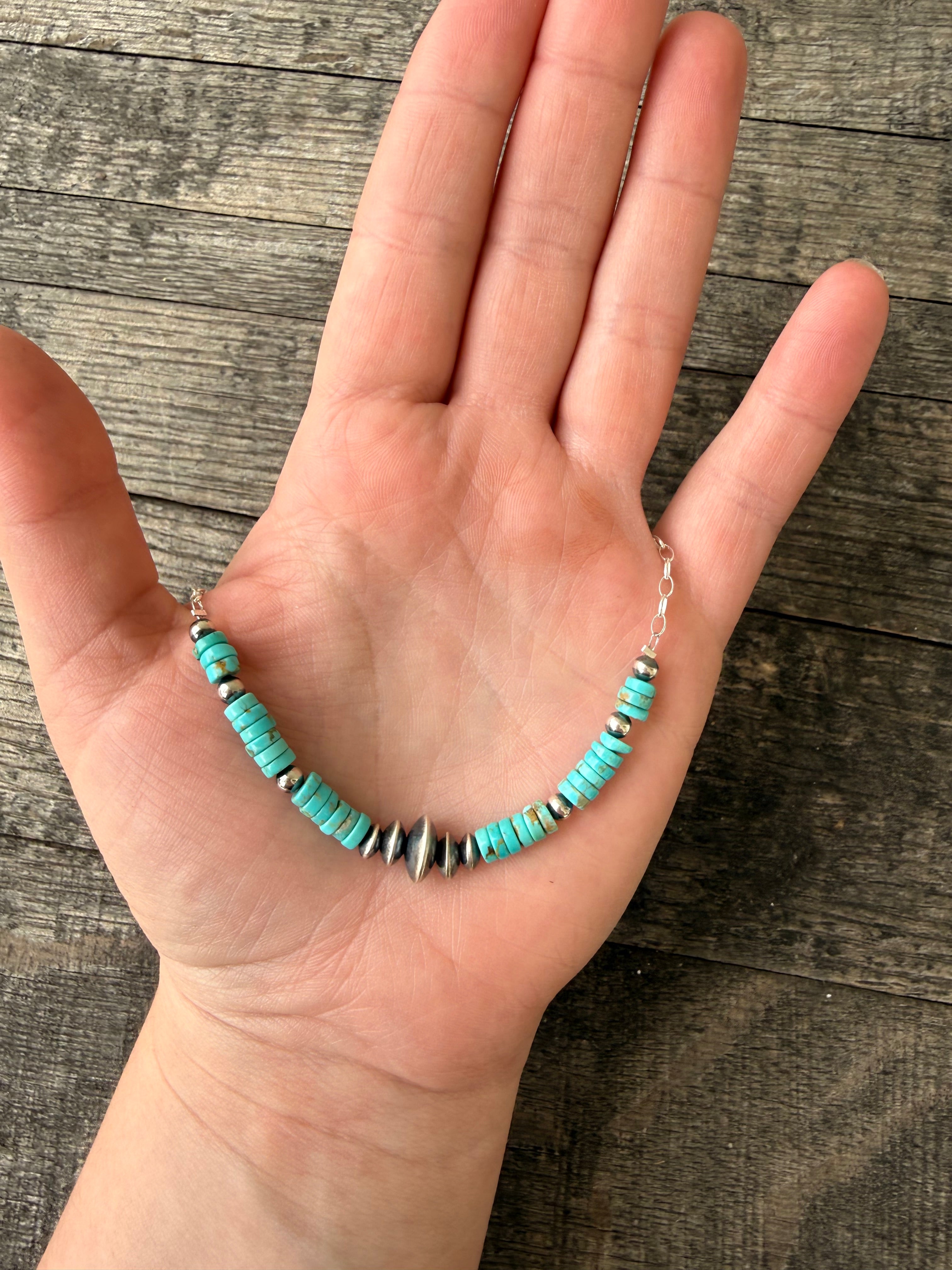 Meranda Thompson #8 Turquoise and Navajo Pearls