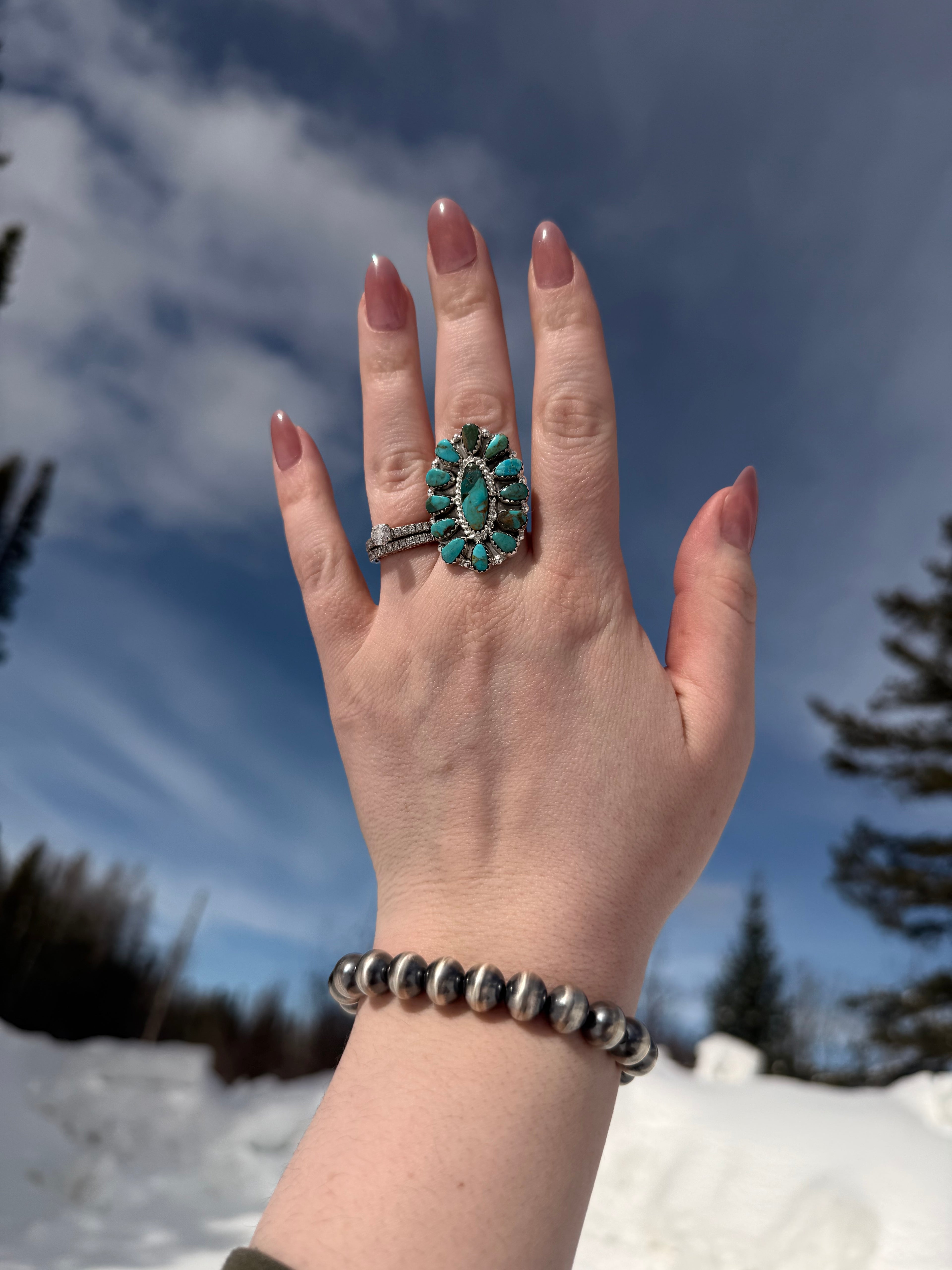 Tamara Benally Navajo Cluster Ring