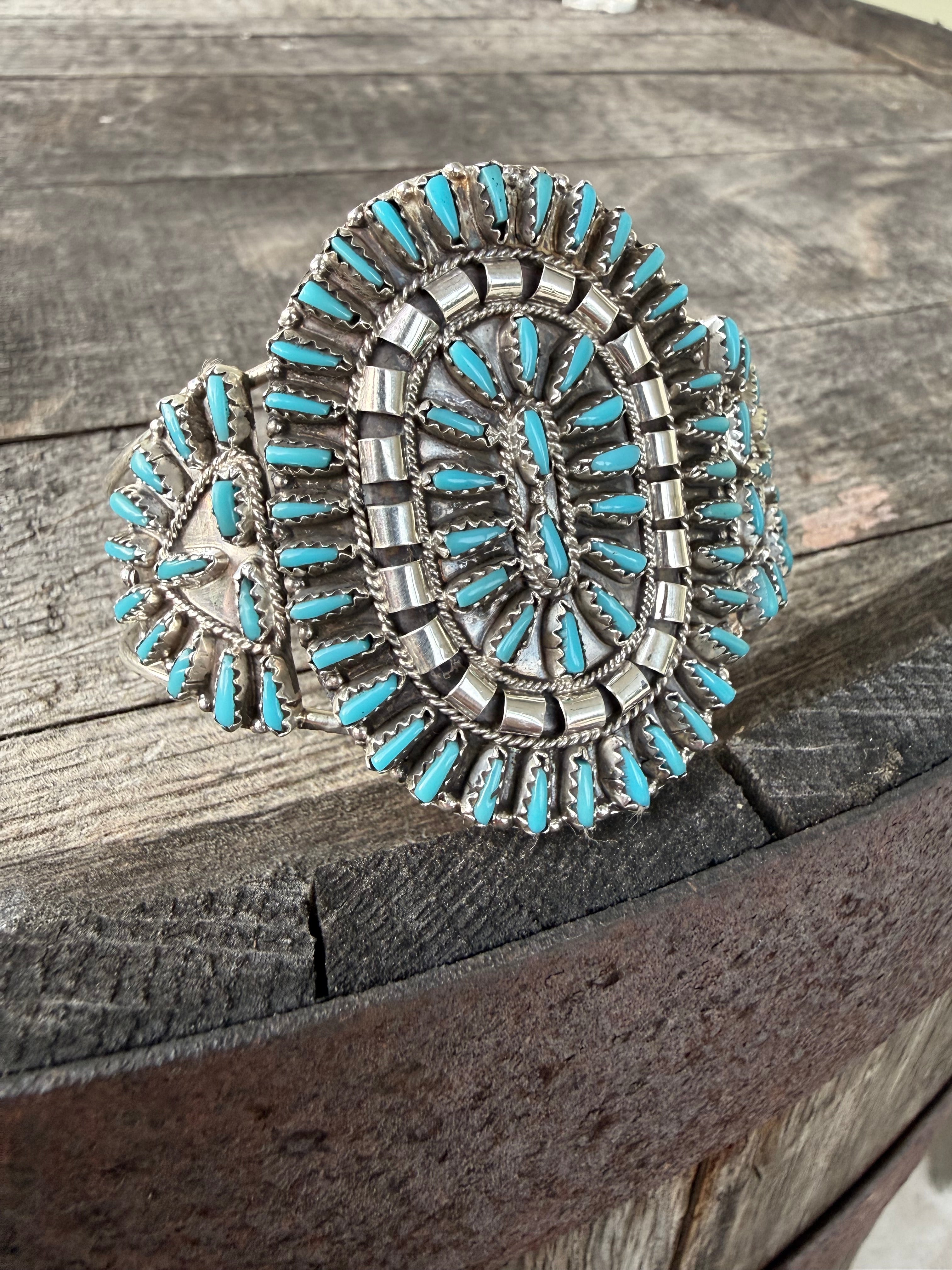 Violet & Jeffery Begay Needle Point Cuff