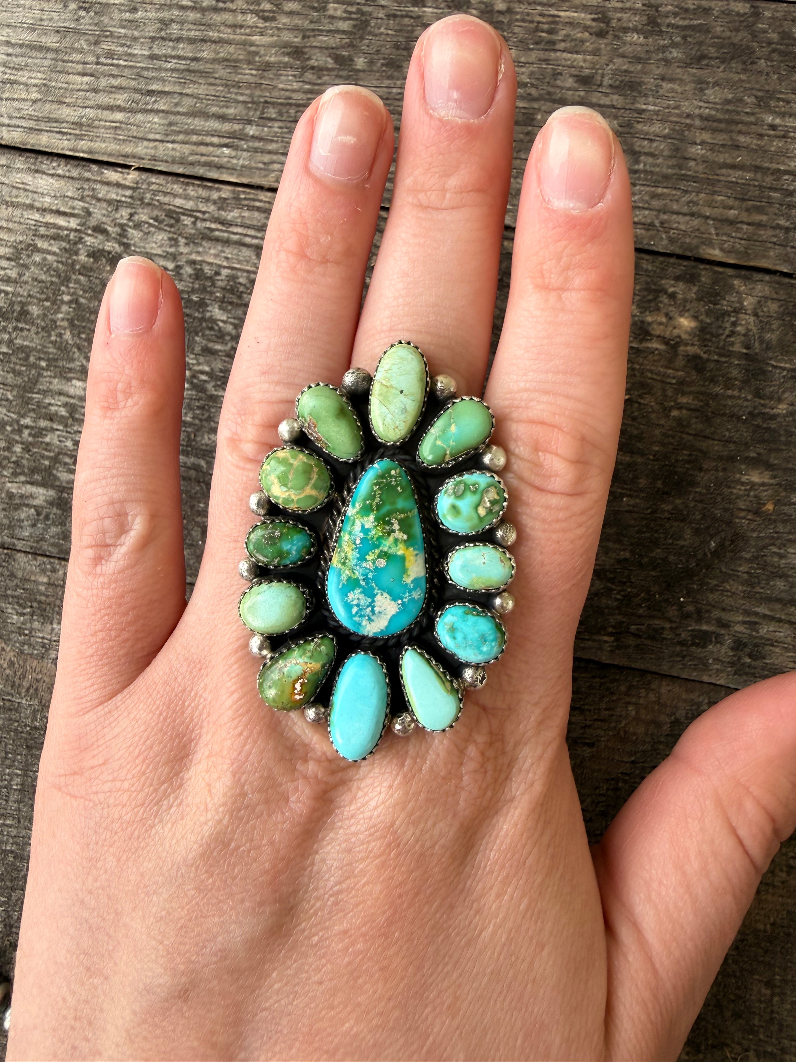 Annie Spencer Sonoran Gold Cluster Ring