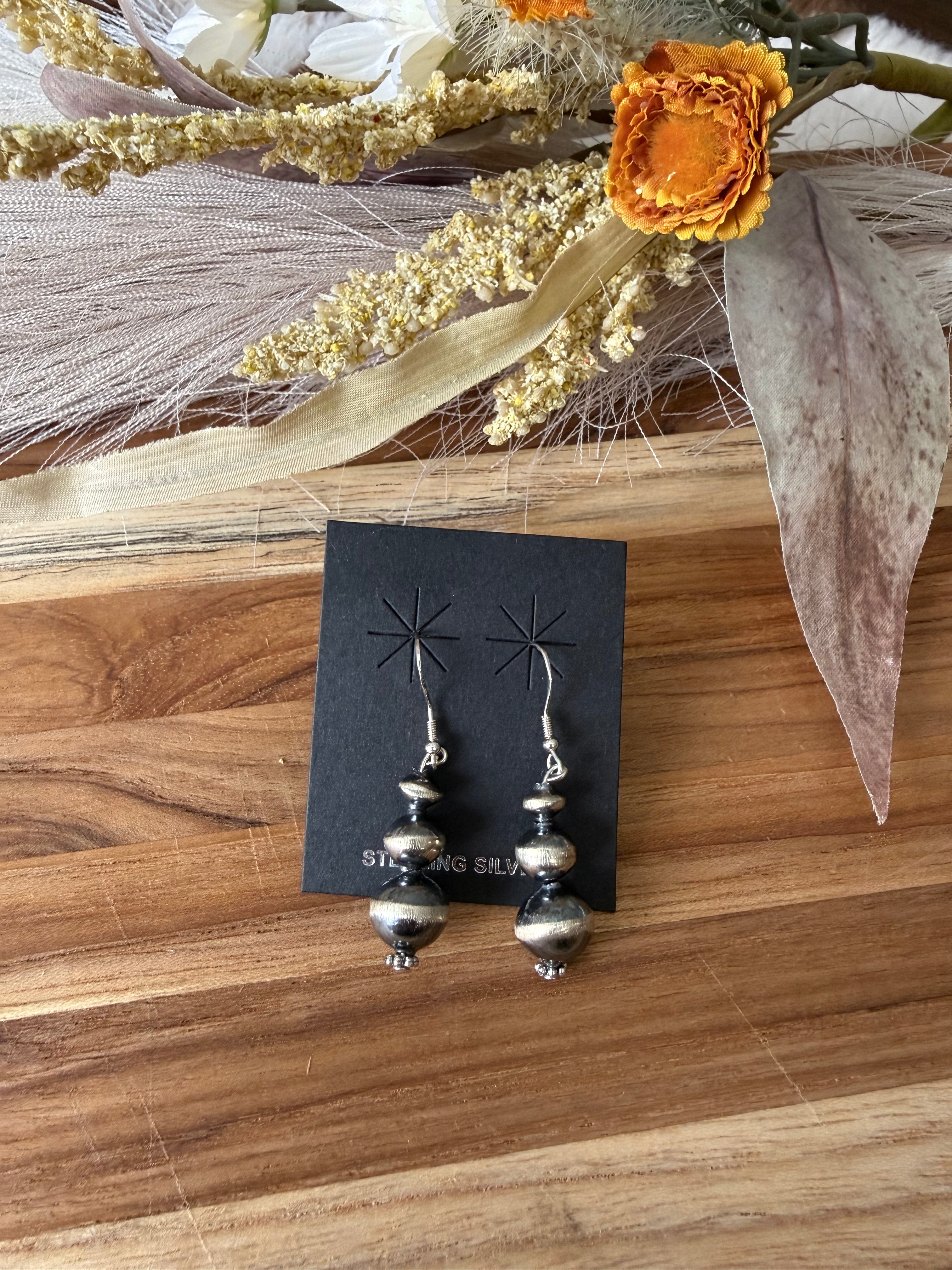 Treva Jim Navajo Pearl Earrings
